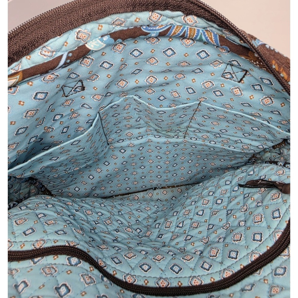 Vera Bradley Bag-Shoulder Laptop/Book-Retired 2007 Java Blue-Used Excellent Cond - Picture 6 of 11